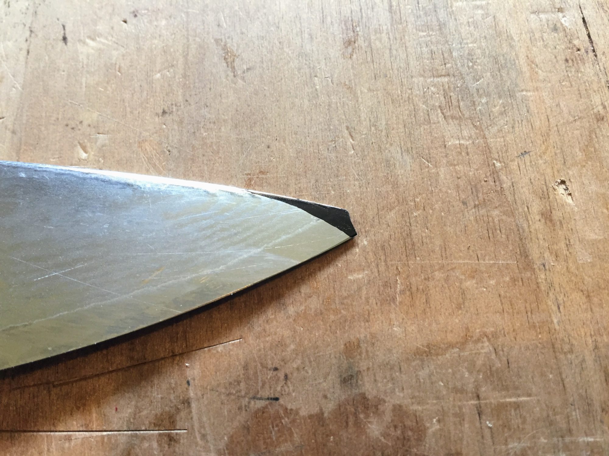 Chef Knife Tip Repair